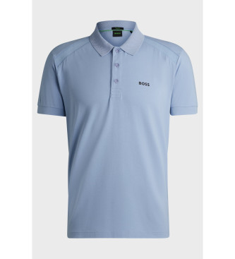 BOSS Paddy4 blaues Poloshirt