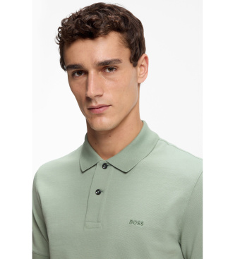 BOSS Pallas green polo shirt