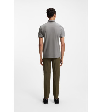 BOSS Polo Paul grijs