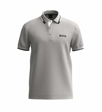 BOSS Polo Paul Curved lysegr
