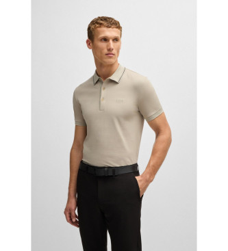 BOSS Paule 4 beigefarbenes Poloshirt