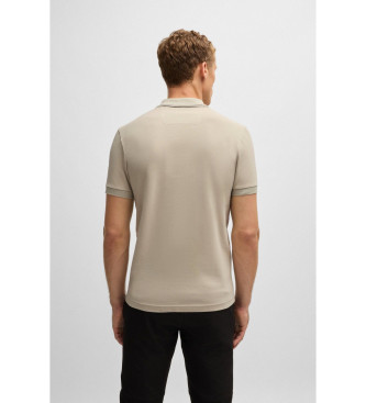 BOSS Paule 4 beigefarbenes Poloshirt