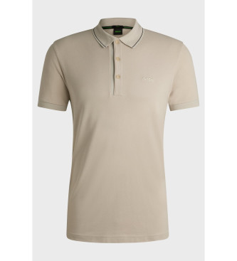 BOSS Paule 4 beigefarbenes Poloshirt