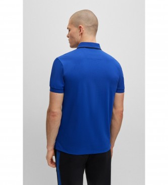 BOSS Pavel polo blau, schwarz