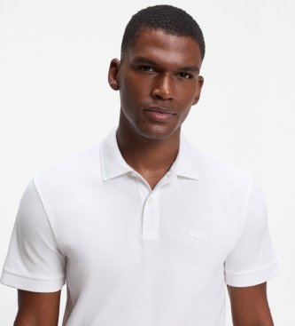BOSS Polo Pio blanco