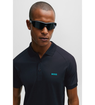 BOSS Piraq Active navy polo shirt 