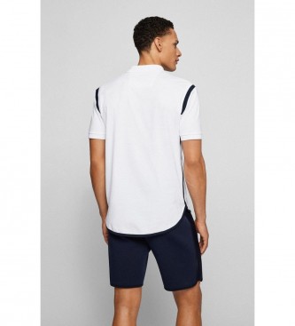 BOSS Relaxed Fit white polo shirt