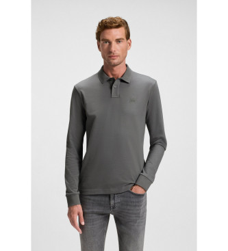 BOSS Polo Slim Fit Pique grau