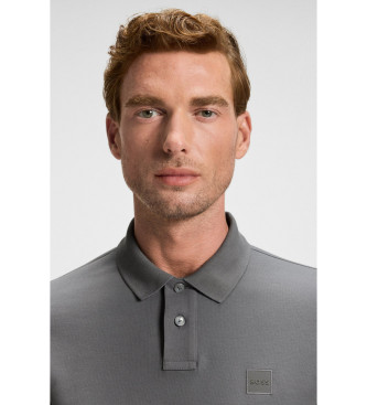BOSS Polo Slim Fit Pique grau