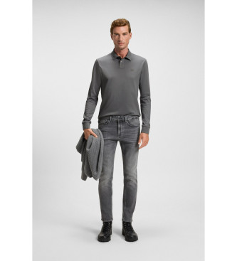 BOSS Polo Slim Fit Pique grau