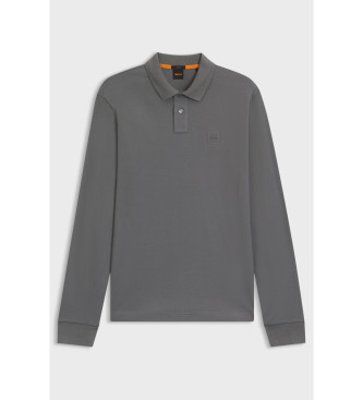 BOSS Polo Slim Fit Pique grau