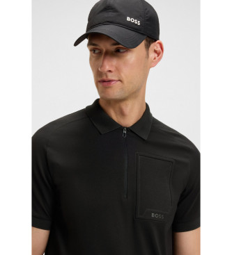 BOSS Urban Tech schwarzes Poloshirt