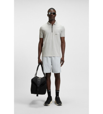 BOSS Urban Tech grijs poloshirt