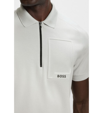 BOSS Urban Tech grijs poloshirt