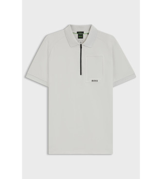 BOSS Urban Tech grijs poloshirt