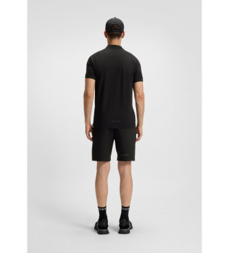BOSS Urban Tech schwarzes Poloshirt