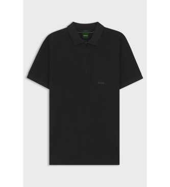 BOSS Urban Tech schwarzes Poloshirt