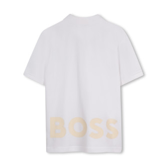 BOSS Kortrmet poloshirt hvid