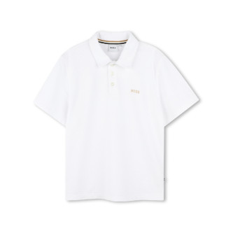 BOSS Polo  manches courtes blanc