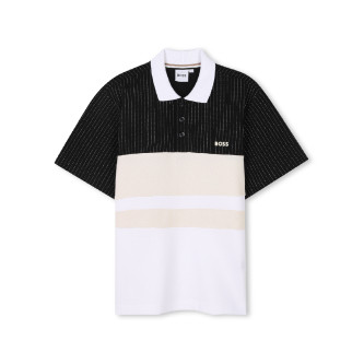 BOSS Polo en piqu noir