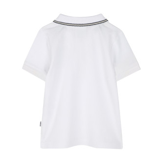 BOSS Poloshirt met korte mouwen wit
