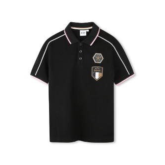 BOSS Kortrmet poloshirt sort
