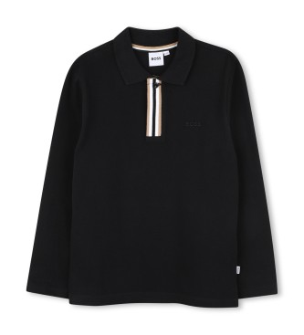 BOSS Polo Elegant svart