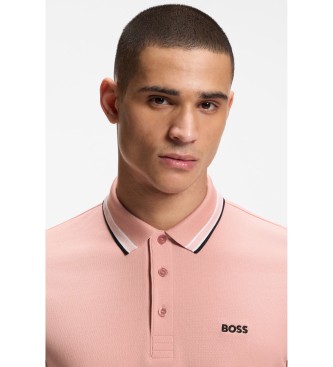 BOSS Polo rosa in piqué di cotone di Paddy