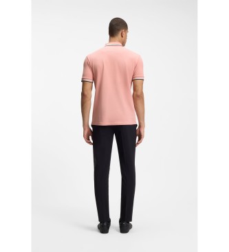 BOSS Polo rosa in piqué di cotone di Paddy