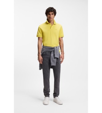 BOSS Polo Piqu� logotyp gul