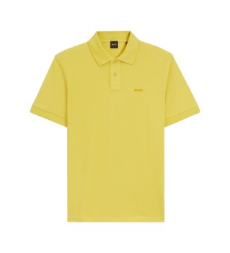 BOSS Polo Piqu� logotyp gul