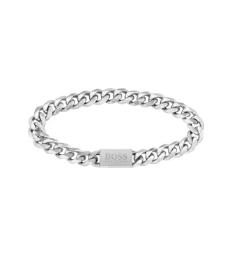 BOSS Bracciale a maglie di catena in argento