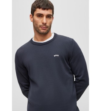 BOSS Rallo Navy Sweater