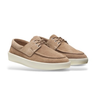 BOSS Mocassins en cuir Randal beige