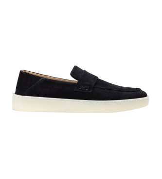 BOSS Mocassini in pelle Randal Loaf blu marino
