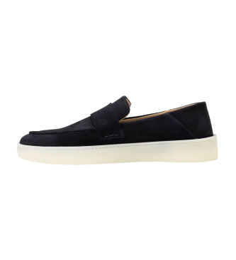 BOSS Mocassini in pelle Randal Loaf blu marino