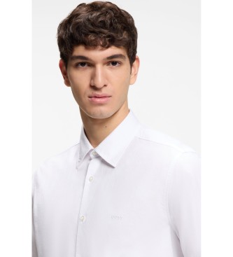 BOSS Regular Fit Oxford-skjorte i bomuld hvid