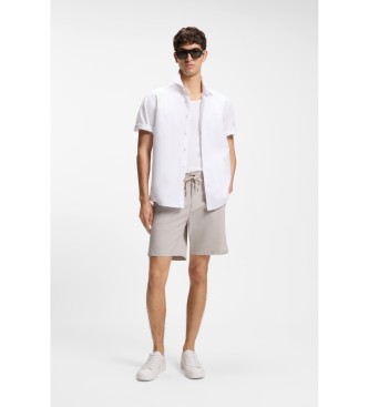 BOSS Regular Fit Oxford-skjorte i bomuld hvid