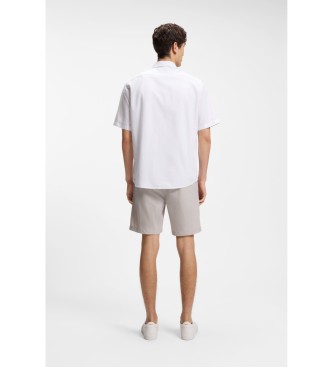 BOSS Regular Fit Oxford-skjorte i bomuld hvid