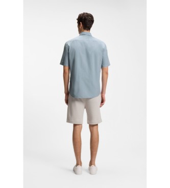 BOSS Shirt Regular Fit Popel�n blue