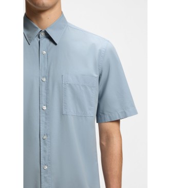 BOSS Shirt Regular Fit Popel�n blue