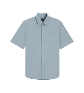 BOSS Shirt Regular Fit Popel�n blue