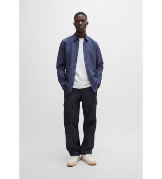 BOSS Relegant navy shirt