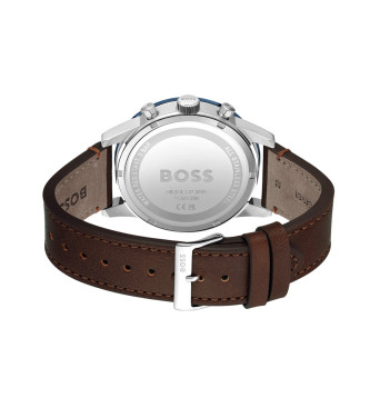 BOSS Analogue watch with Allaure blue leather strap
