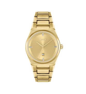 BOSS Steer Analogue Watch gold-plated