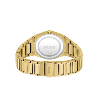 BOSS Steer Analogue Watch gold-plated