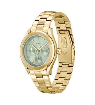 BOSS Lida green multifunction watch