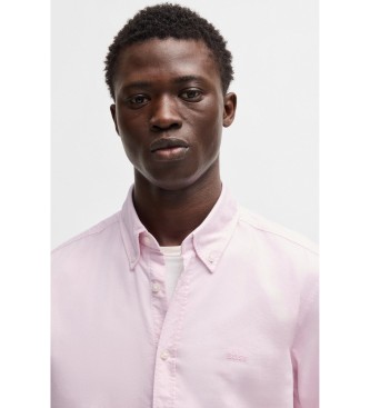 BOSS Regular Fit Oxford-skjorte pink