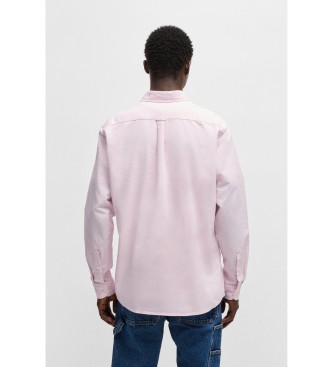 BOSS Regular Fit Oxford-skjorte pink