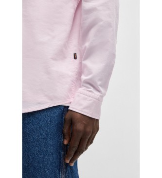 BOSS Regular Fit Oxford-skjorte pink